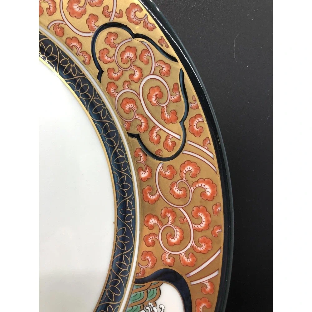 Arita Yamatoku Tableware Nishiki Nanban Ship Map Dinner Plate‎